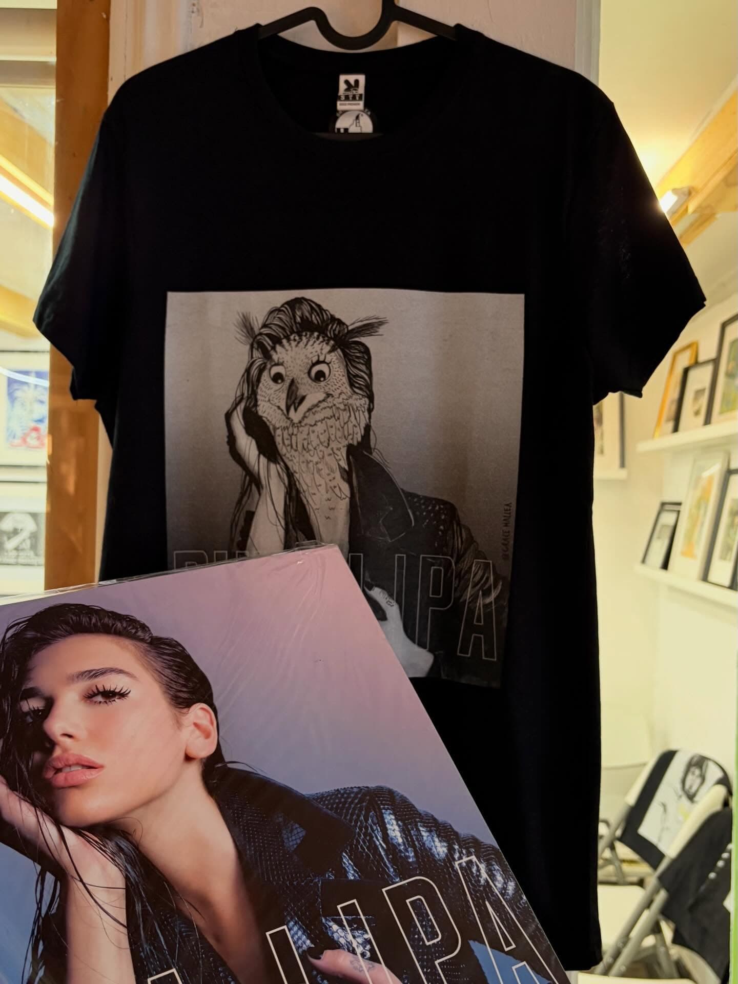 Polera ilustrada — Búho Lipa